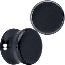 Load image into Gallery viewer, Natural Black Hematite Stone Saddle Plug Set