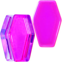 Load image into Gallery viewer, Aurora Purple Cloudy Quartz Stone Coffin Double Flare Plug Set