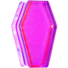 Load image into Gallery viewer, Aurora Purple Cloudy Quartz Stone Coffin Double Flare Plug Set