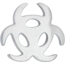 Load image into Gallery viewer, Biohazard Symbol Barbell Tongue Ring