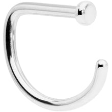 Load image into Gallery viewer, 18G 5/16 Grade 23 Titanium D Shape Nose Hoop