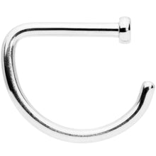 Load image into Gallery viewer, 18G 5/16 Grade 23 Titanium D Shape Nose Hoop