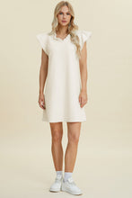 Load image into Gallery viewer, Double Take Full Size Ruffled V-Neck Cap Sleeve Dress – Ruffled V-Neck Dress, Cap Sleeve Dress, Elegant Ruffled Dress, Flattering V-Neck Dress, Stylish Full-Size Dress, Comfortable Ruffle Dress, Chic Cap Sleeve Dress