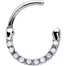 Load image into Gallery viewer, 16G 5/16 Aurora Gem Paved Cartilage Clicker