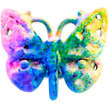 Load image into Gallery viewer, 16G 5/16 Baroque Rainbow Butterfly Labret Monroe Tragus