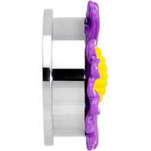 Load image into Gallery viewer, Purple Daisy Flower Screw Fit Plug Set