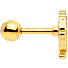 Load image into Gallery viewer, 16G 1/4 Gold Tone Turkey Thanksgiving Cartilage Tragus Earring