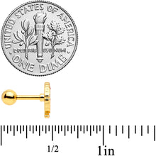 Load image into Gallery viewer, 16G 1/4 Gold Tone Turkey Thanksgiving Cartilage Tragus Earring
