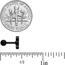 Load image into Gallery viewer, 16G 1/4 Black Ghost Boo Halloween Cartilage Tragus Curation Set of 3
