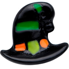 Load image into Gallery viewer, 20G 5/16 Black Striped Witch Hat Halloween Nose Hoop