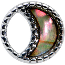 Load image into Gallery viewer, 16G 5/16 Iridescent Crescent Moon Labret Monroe Tragus