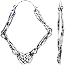 Load image into Gallery viewer, Skeletons Holding Hands Halloween Tunnel Plug Earrings