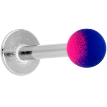 Load image into Gallery viewer, 16G 5/16 Pink Blue Ombre Soft Finish Labret Monroe Tragus