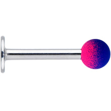 Load image into Gallery viewer, 16G 5/16 Pink Blue Ombre Soft Finish Labret Monroe Tragus
