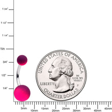 Load image into Gallery viewer, Pink Purple Ombre Soft Finish Belly Ring