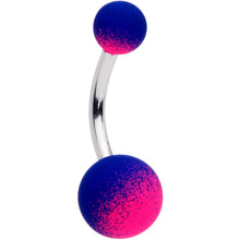 Load image into Gallery viewer, Pink Blue Ombre Soft Finish Belly Ring