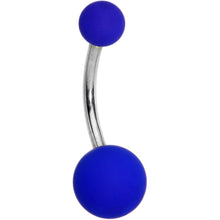 Load image into Gallery viewer, Bright Blue Soft Finish Belly Ring