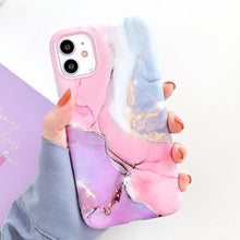 Load image into Gallery viewer, Marble Crack Matte Phone Cases For iphone 12 mini 11 Pro Max SE 2020 XS Max XR X 7 8 Plus Case Cover Silicone Soft TPU IMD Back SIlicon case for Phone