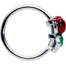 Load image into Gallery viewer, 20G 5/16 Red Rose Flower Valentines Day Nose Hoop