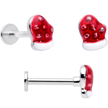 Load image into Gallery viewer, 16G 5/16 Snowflake Mitten Stocking Christmas Labret Set of 3