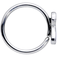 Load image into Gallery viewer, 18G 3/8 White Sitting Dog Nose Hoop