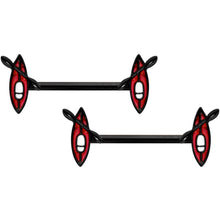 Load image into Gallery viewer, 14G 9/16 Black Red Summer Kayak Boat Barbell Nipple Ring Set