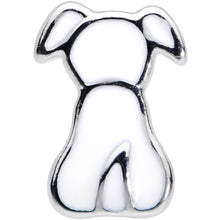 Load image into Gallery viewer, 20G 1/4 White Sitting Dog Nose Bone