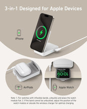 Load image into Gallery viewer, Anker MagGo Wireless Charging Station (Foldable 3-in-1)