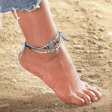 Load image into Gallery viewer, Handmade Vintage Retro Ankle Bracelet For Women In Modern Design With Metal Turtle Shaped Bracelet For Leg