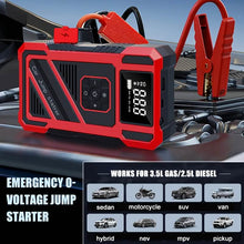 Load image into Gallery viewer, 3000A 21V Car Jump Starter & 150PSI Tire Inflator 2-in-1 Portable Compressor