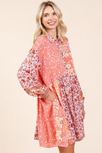 Load image into Gallery viewer, New Summer Floral Tie Waist Flutter Sleeve Tiered Dress – Feminine, Elegant, Cheerful, Bohemian Chic, Flowy & Graceful, Lightweight Rayon-Linen Blend Dress