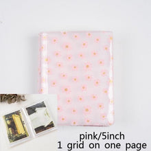 Load image into Gallery viewer, 72 Pockets Book Album for PVC 3/4/5/6 Inch Album Daisy Printing 3 inch Photo paper Mini Films Transparent Photo Album Book Gifts For Friends And Coin Collectors