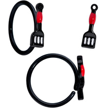 Load image into Gallery viewer, 18G 3/8 Black Spatula Kitchen Cooking Nose Hoop Set of 2