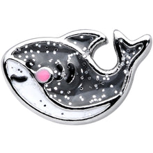 Load image into Gallery viewer, 18G 3/8 Sweet Smiling Whale Nose Nose Hoop
