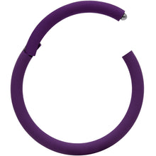 Load image into Gallery viewer, 18G 3/8 Purple Matte Cartilage Hinged Segment Ring