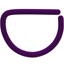 Load image into Gallery viewer, 18G 3/8 Purple Matte D Shape Septum Ring