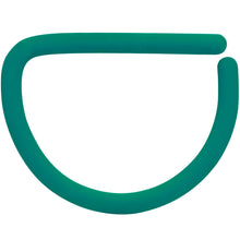 Load image into Gallery viewer, 18G 3/8 Teal Matte D Shape Septum Ring