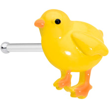 Load image into Gallery viewer, 20G 1/4 Yellow Easter Chick Nose Bone
