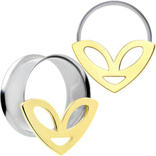 Load image into Gallery viewer, Two Tone Alien Face Double Flare Tunnel Plug Set