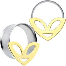 Load image into Gallery viewer, Two Tone Alien Face Double Flare Tunnel Plug Set