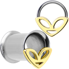 Load image into Gallery viewer, Two Tone Alien Face Double Flare Tunnel Plug Set