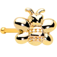 Load image into Gallery viewer, 20G 1/4 Gold Tone Simply Stylish Bee Nose Bone