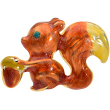 Load image into Gallery viewer, 20G 1/4 Brown Happy Squirrel Acorn Nose Bone