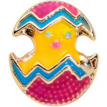 Load image into Gallery viewer, 20G 1/4 Gold Tone Fancy Painted Easter Chick Nose Bone