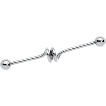 Load image into Gallery viewer, 14G Spiral Center Project Barbell 40mm