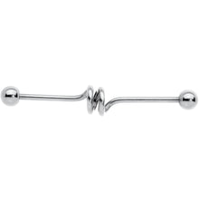 Load image into Gallery viewer, 14G Spiral Center Project Barbell 40mm