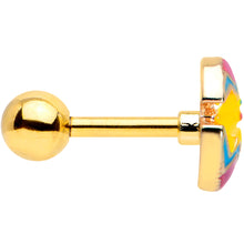 Load image into Gallery viewer, 16G 1/4 Gold Tone Red Fancy Easter Chick Cartilage Tragus Earring
