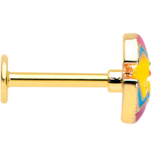 Load image into Gallery viewer, 16G 5/16 Gold Tone Red Fancy Easter Chick Labret Monroe Tragus