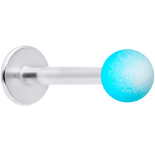 Load image into Gallery viewer, 16G 5/16 Blue White Ombre Soft Finish Labret Monroe Tragus