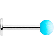 Load image into Gallery viewer, 16G 5/16 Blue White Ombre Soft Finish Labret Monroe Tragus